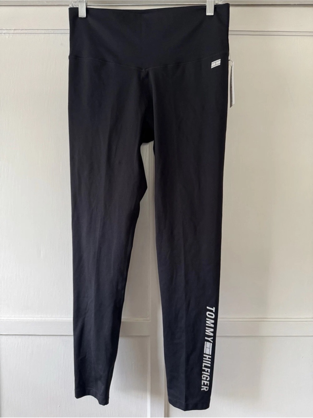 Tommy Hilfiger Black Logo Leggings Sz M